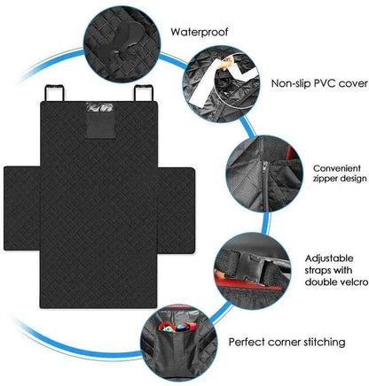 Waterproof Non-Slip Dog Car Seat Cover for Cars, SUVs and Trucks